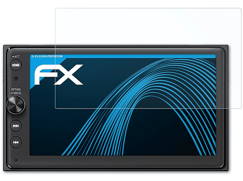 ATFOLIX 2x FX-Clear Displayschutz(für Sony XAV-AX100)