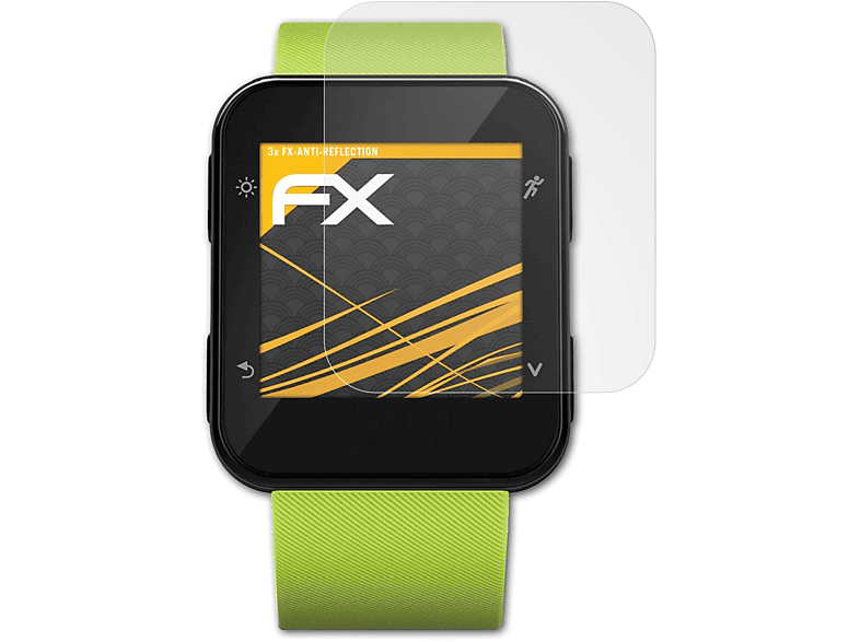 ATFOLIX 3x FX-Antireflex Displayschutz(für Garmin Forerunner 35)