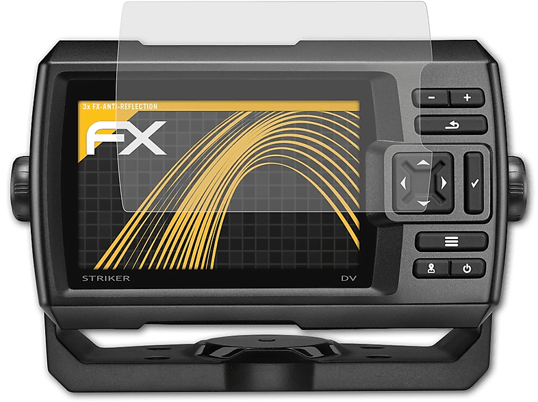 Garmin 3x Striker ATFOLIX 5dv) FX-Antireflex Displayschutz(für
