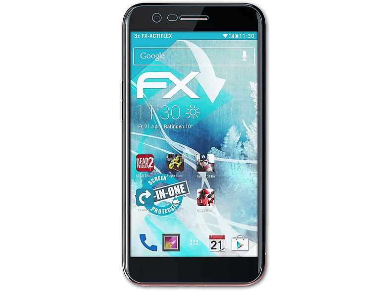 ATFOLIX 3x FX-ActiFleX Displayschutz(für LG K10 Novo)