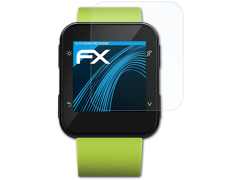 ATFOLIX 3x FX-Clear Displayschutz(für Garmin Forerunner 35)