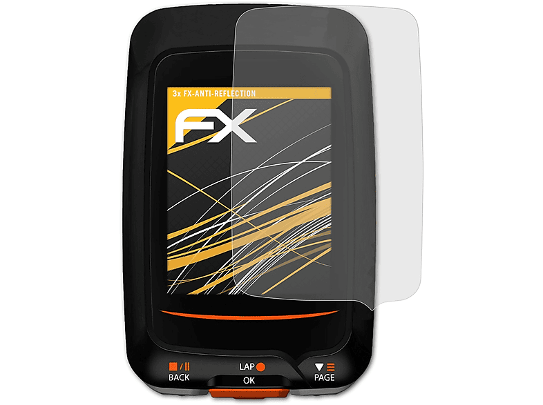 ATFOLIX 3x Rider Bryton 330) FX-Antireflex Displayschutz(für