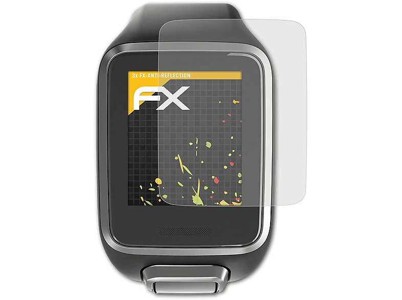 ATFOLIX Displayschutz(für Golfer 2 3x TomTom FX-Antireflex SE)