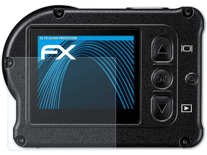 ATFOLIX 3x KeyMission 170) Displayschutz(für FX-Clear Nikon