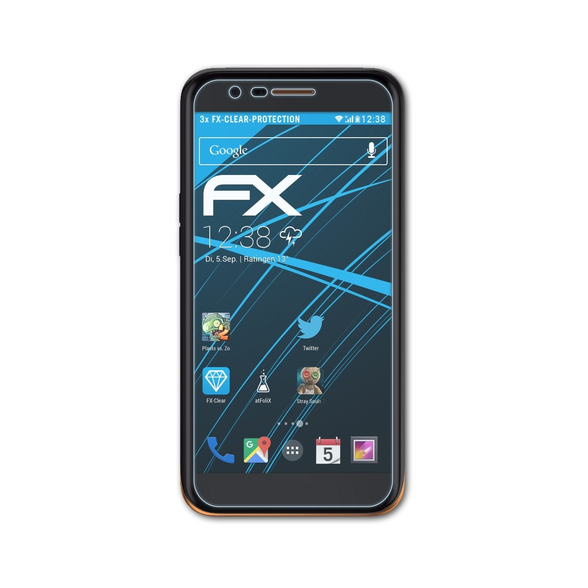 LG FX-Clear Displayschutz(für V) ATFOLIX K20 3x