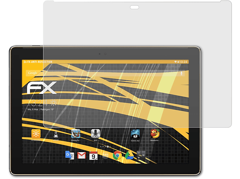 10 Displayschutz(für 2x (Z301MFL)) Asus ATFOLIX ZenPad FX-Antireflex