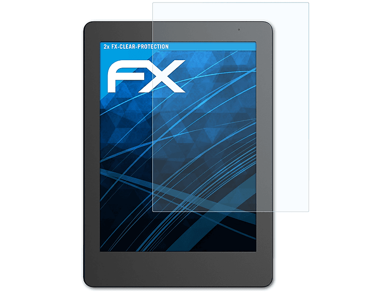 ATFOLIX 2x FX-Clear Displayschutz(für Kobo Aura Edition 2)
