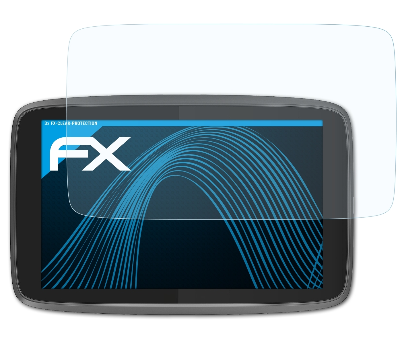 3x Professional Go Displayschutz(für ATFOLIX 620) TomTom FX-Clear