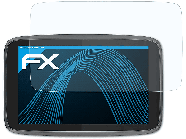 ATFOLIX 3x FX-Clear Displayschutz(für TomTom Go Professional 620) | Navi-Taschen & -Schutzfolien