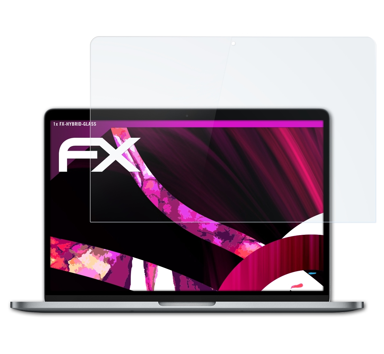 ATFOLIX FX-Hybrid-Glass Apple 13 2017 inch) Pro Schutzglas(für MacBook