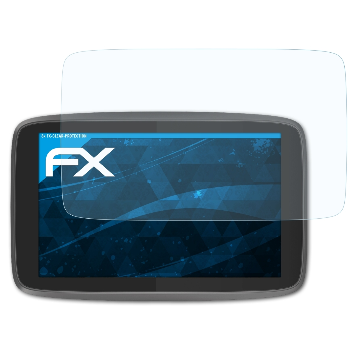 ATFOLIX 3x FX-Clear Displayschutz(für TomTom 6250) GO Professional