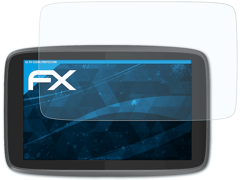ATFOLIX 3x 6250) Displayschutz(für TomTom Professional FX-Clear GO