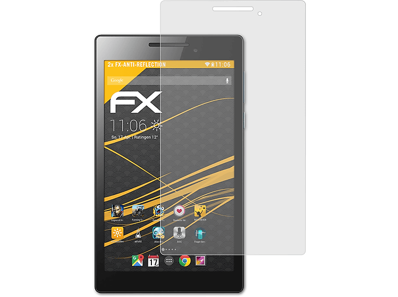 Tab ATFOLIX 2x Displayschutz(für FX-Antireflex Lenovo A7-20) 2