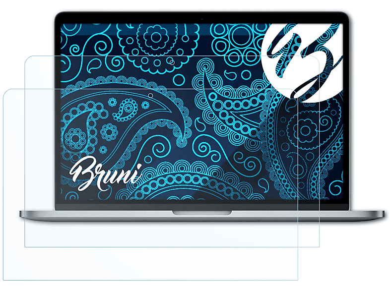 BRUNI 2x Schutzfolie(für MacBook inch) Basics-Clear 13 2017 Apple Pro