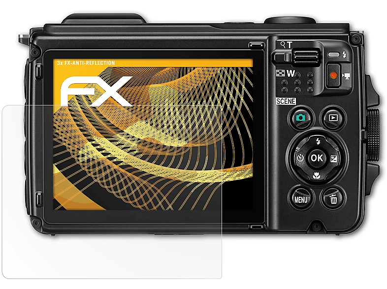 ATFOLIX 3x FX-Antireflex Displayschutz(für W300) Coolpix Nikon