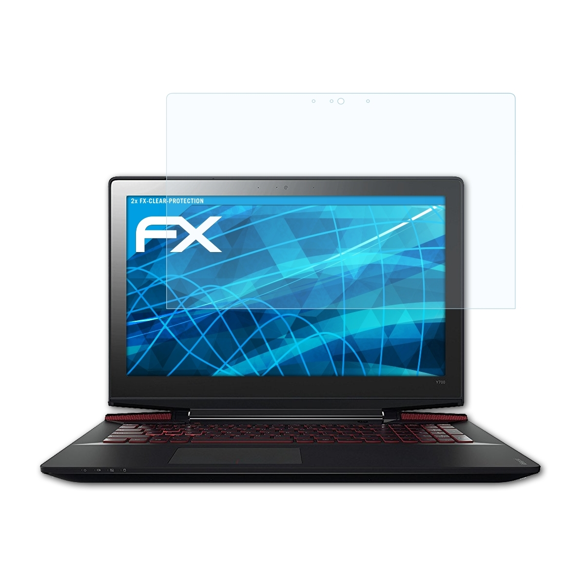 ATFOLIX 2x FX-Clear Displayschutz(für Y700 (17 Lenovo IdeaPad Inch))