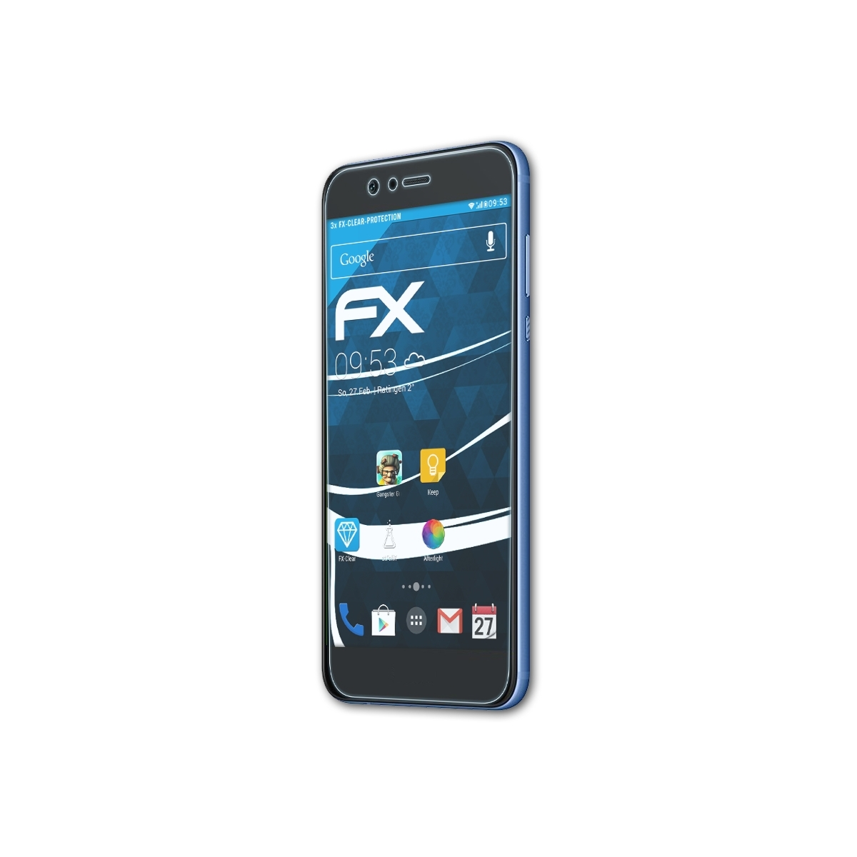 Displayschutz(für Nova 3x Plus) ATFOLIX Huawei 2 FX-Clear