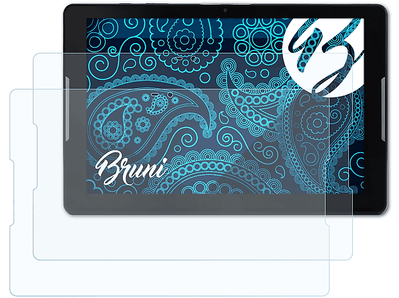 BRUNI 2x Basics-Clear Schutzfolie(für Acer Iconia One 10 (B3-A32))