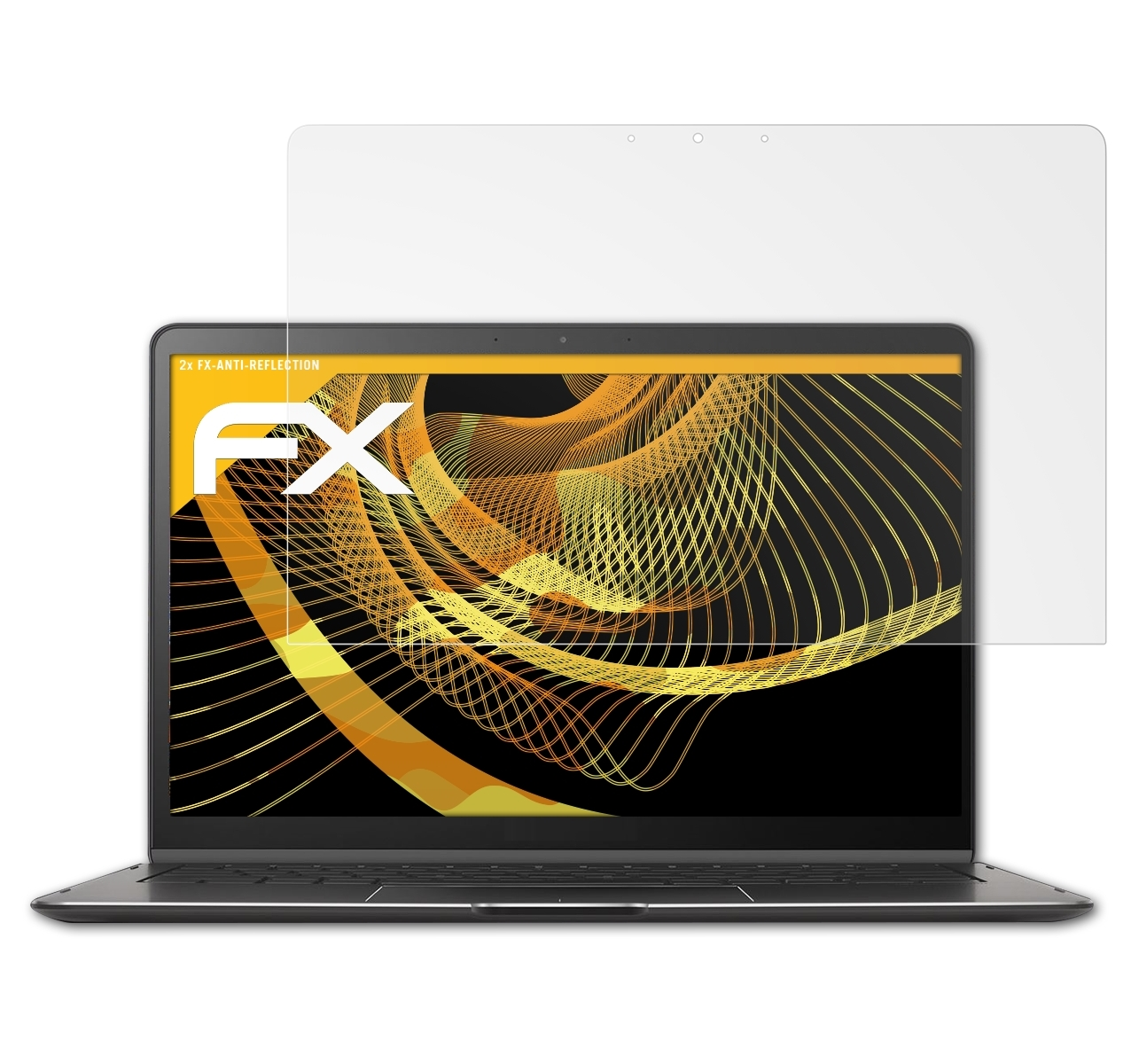 ATFOLIX Displayschutz(für (UX370UA)) S 2x Asus FX-Antireflex ZenBook Flip