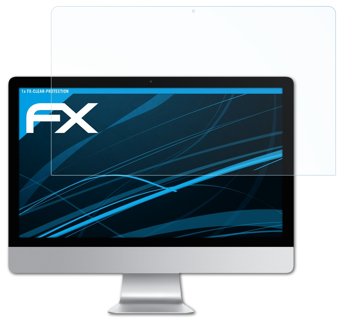 ATFOLIX FX-Clear Displayschutz(für Apple iMac 2017) Model 27