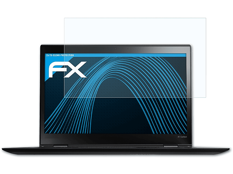 ATFOLIX 2x FX-Clear Displayschutz(für Lenovo ThinkPad X1 Carbon (3rd Gen. 2015))