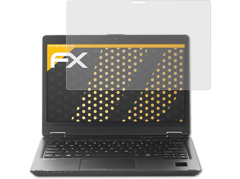 ATFOLIX 2x FX-Antireflex Fujitsu Displayschutz(für Lifebook P727)