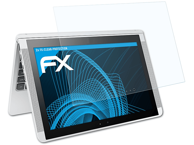 ATFOLIX 2x FX-Clear Displayschutz(für HP x2 210 G2)