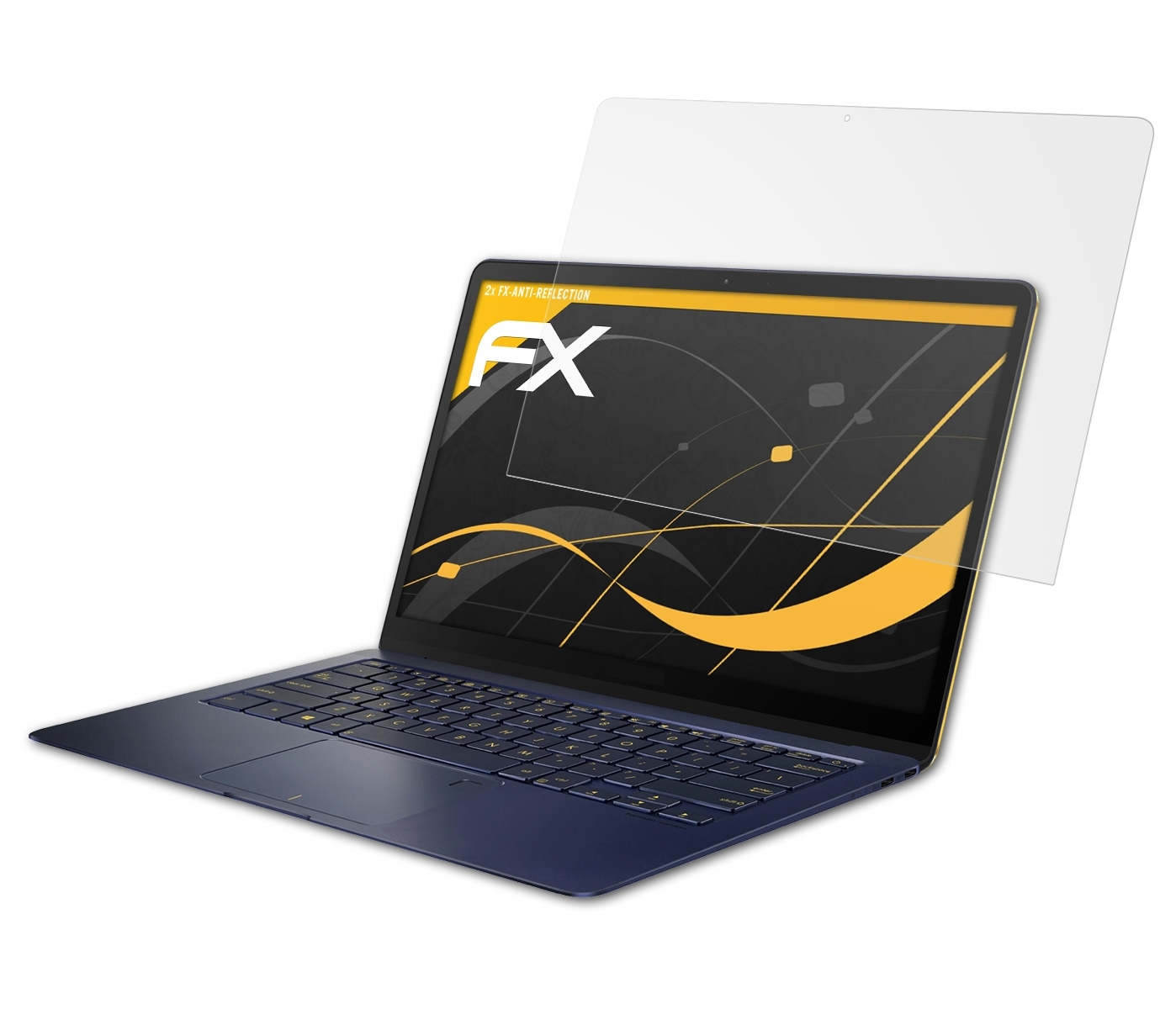 ATFOLIX 2x FX-Antireflex ZenBook (UX490UA)) Asus 3 Displayschutz(für Deluxe