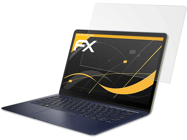 ATFOLIX 2x FX-Antireflex Displayschutz(für Asus ZenBook 3 Deluxe (UX490UA))