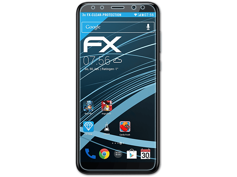 ATFOLIX 3x FX-Clear Displayschutz(für Huawei Mate 10 Lite)