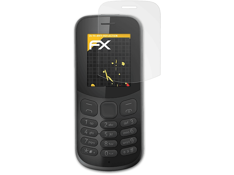 ATFOLIX 3x FX-Antireflex Displayschutz(für Nokia 130 (2017))