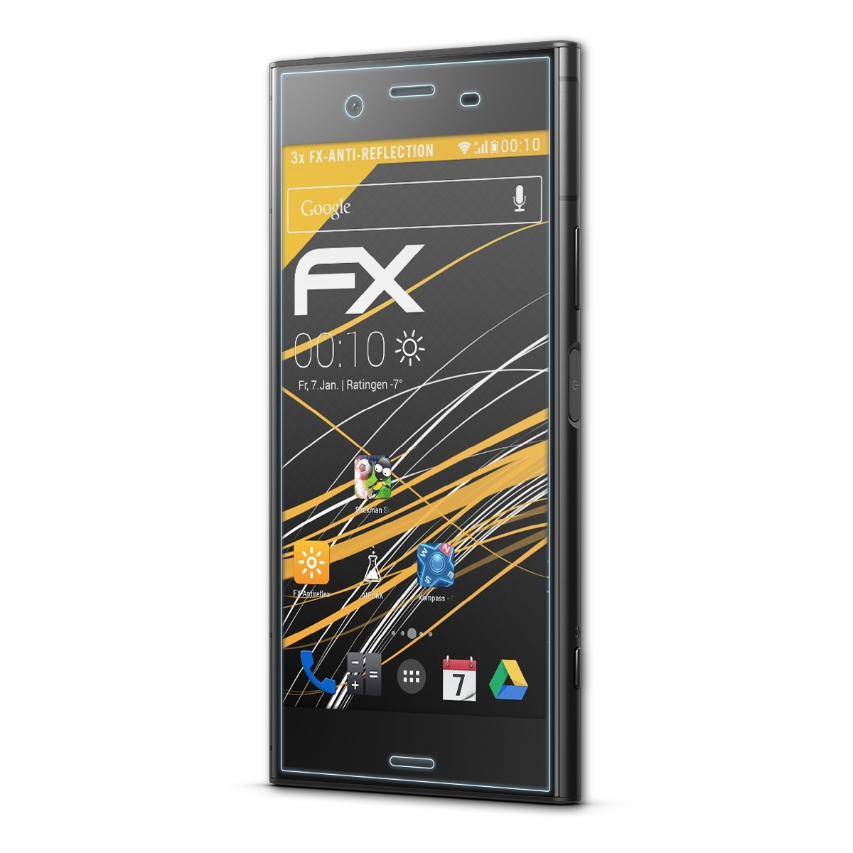 ATFOLIX 3x FX-Antireflex Displayschutz(für Sony XZ1) Xperia