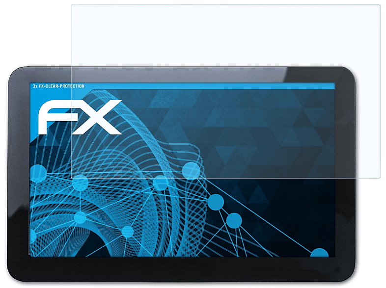 ATFOLIX 3x FX-Clear Displayschutz(für Snooper Truckmate S8100)