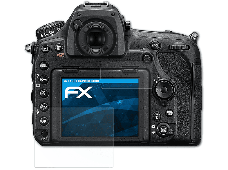 ATFOLIX 3x FX-Clear Displayschutz(für Nikon D850)