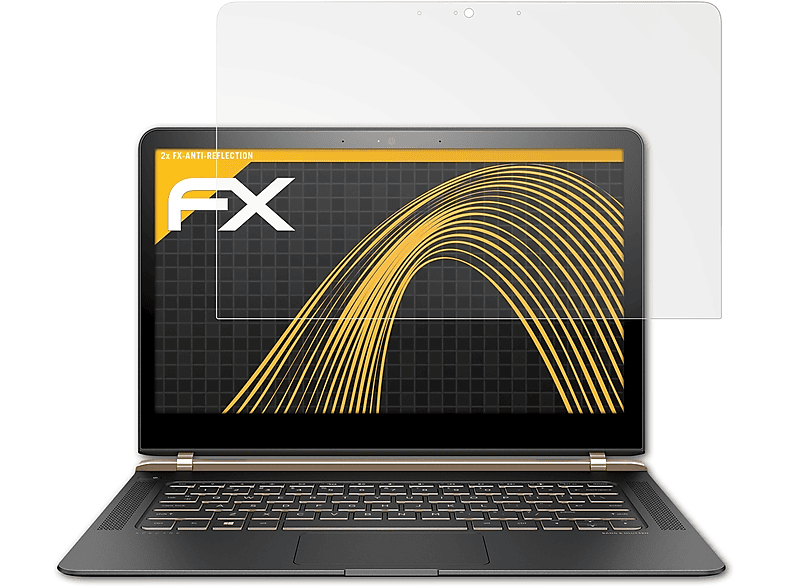 ATFOLIX 2x FX-Antireflex Displayschutz(für HP Spectre 13-v101ng)