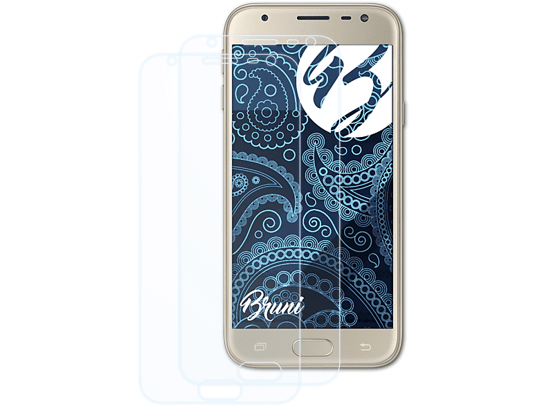 Samsung (2017)) Schutzfolie(für Basics-Clear Galaxy J3 BRUNI 2x