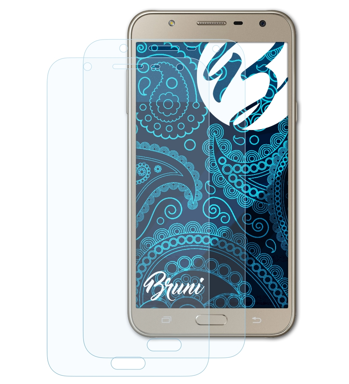 BRUNI 2x Basics-Clear Galaxy Schutzfolie(für J7 Nxt) Samsung