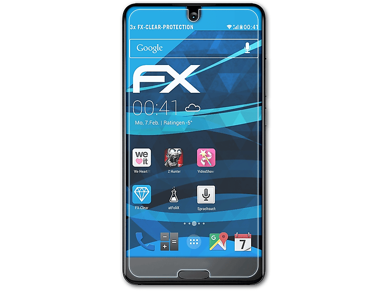 ATFOLIX 3x FX-Clear S2) Aquos Sharp Displayschutz(für