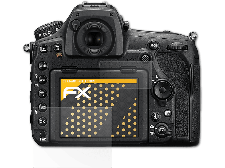 ATFOLIX 3x FX-Antireflex Displayschutz(für Nikon D850) | Kamera Schutzfolie