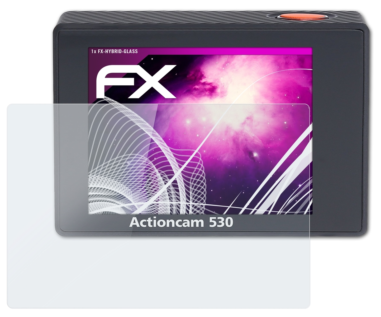 530) Rollei Schutzglas(für ATFOLIX Actioncam FX-Hybrid-Glass