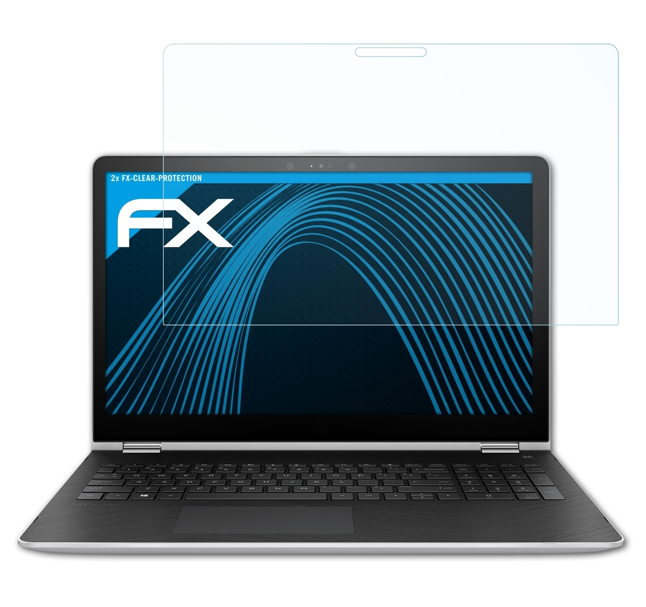 FX-Clear Pavilion HP 2x 15-br013ng) ATFOLIX x360 Displayschutz(für