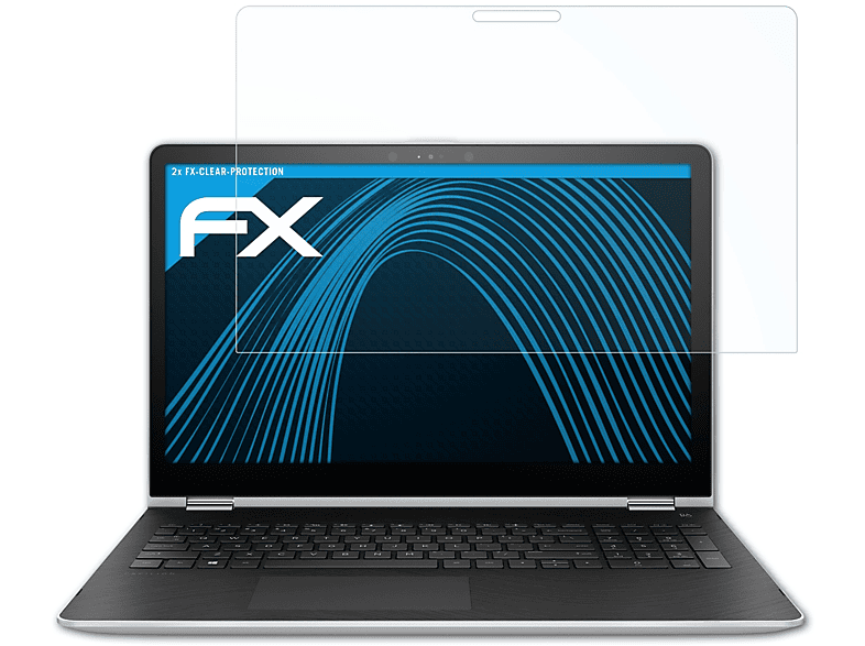 15-br013ng) x360 ATFOLIX HP 2x Pavilion FX-Clear Displayschutz(für