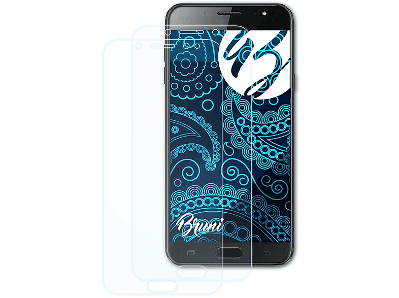 BRUNI 2x Basics-Clear Schutzfolie(für Samsung C8 Galaxy (SM-C7100))
