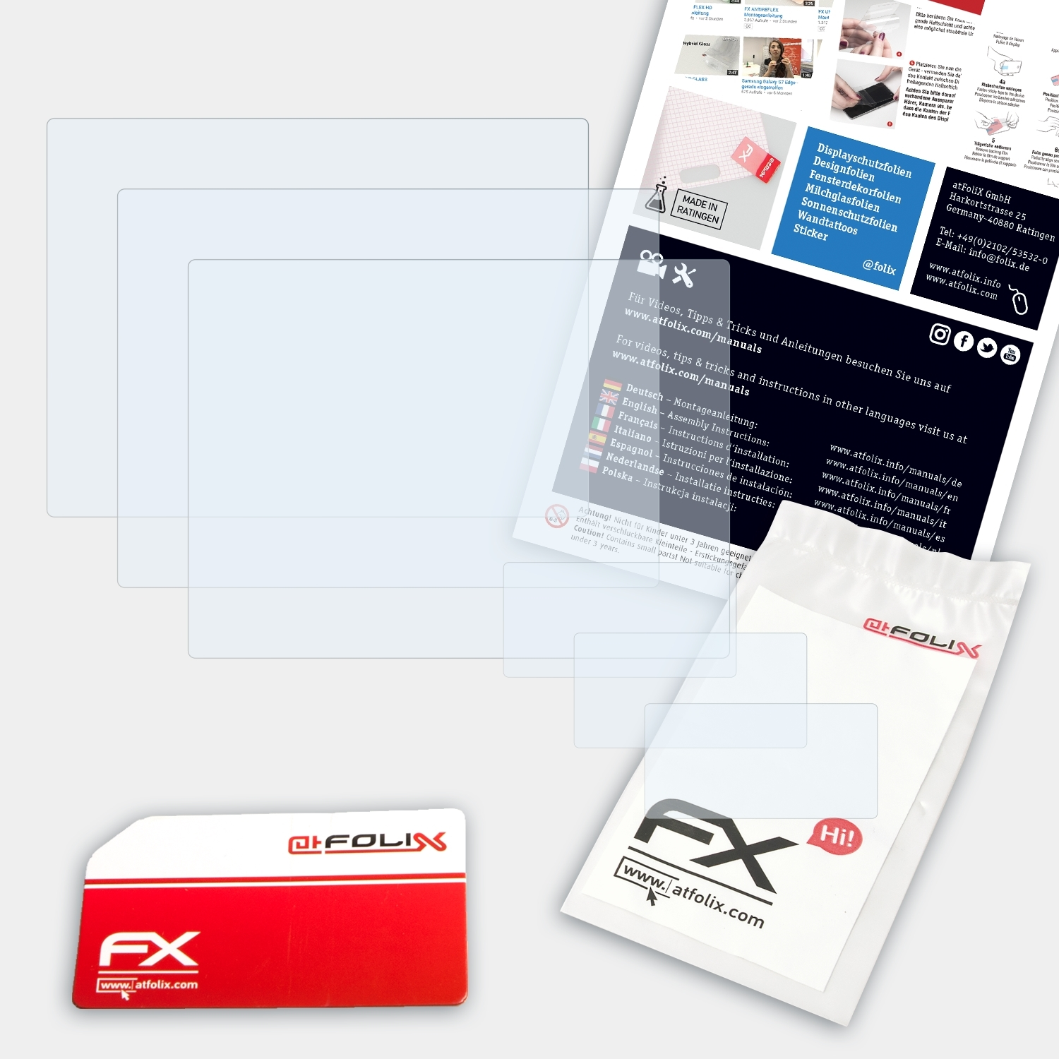 FX-Clear Sony Displayschutz(für DSC-RX10 IV) 3x ATFOLIX