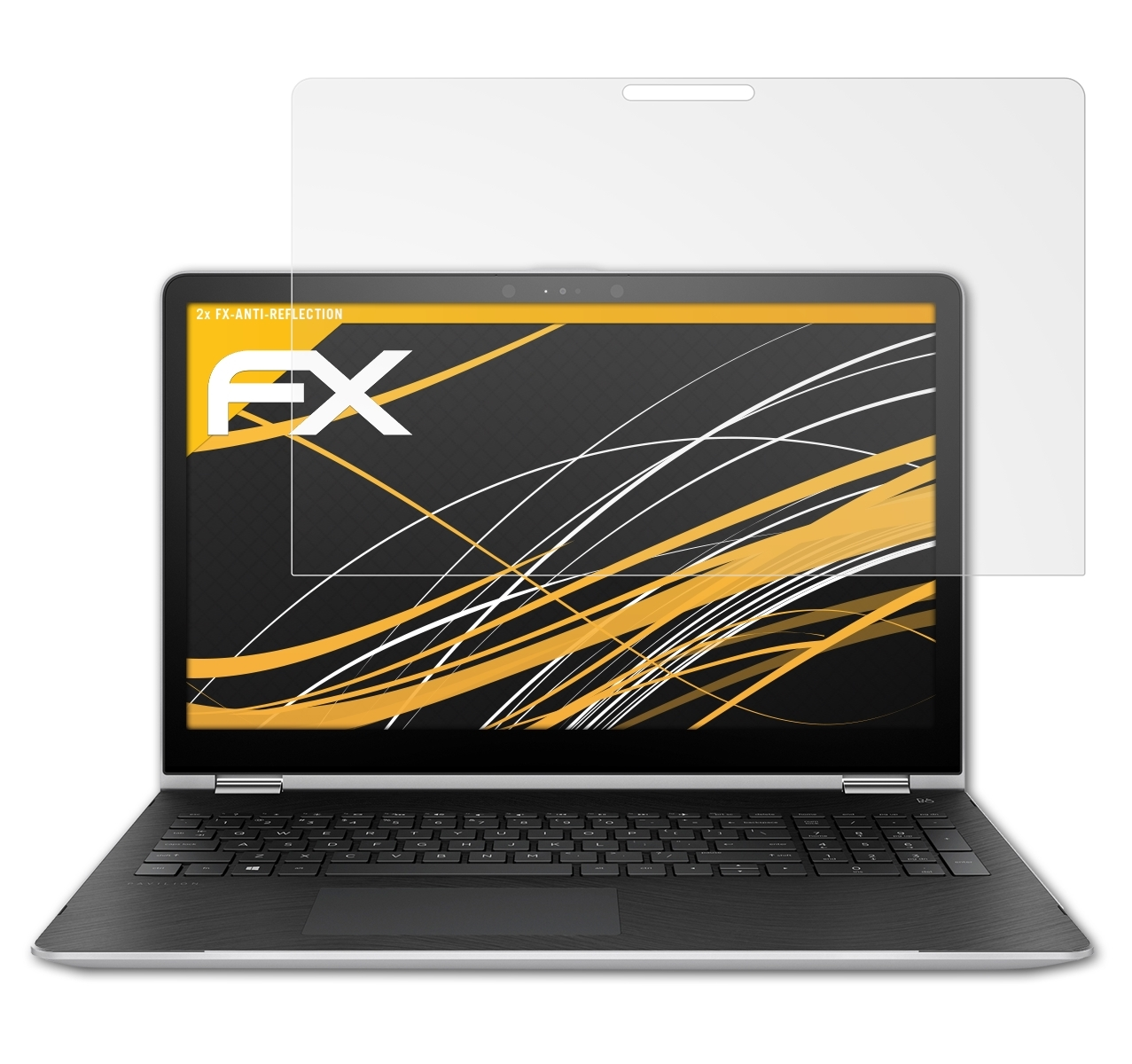 2x x360 ATFOLIX Displayschutz(für 15-br014ng) FX-Antireflex HP Pavilion