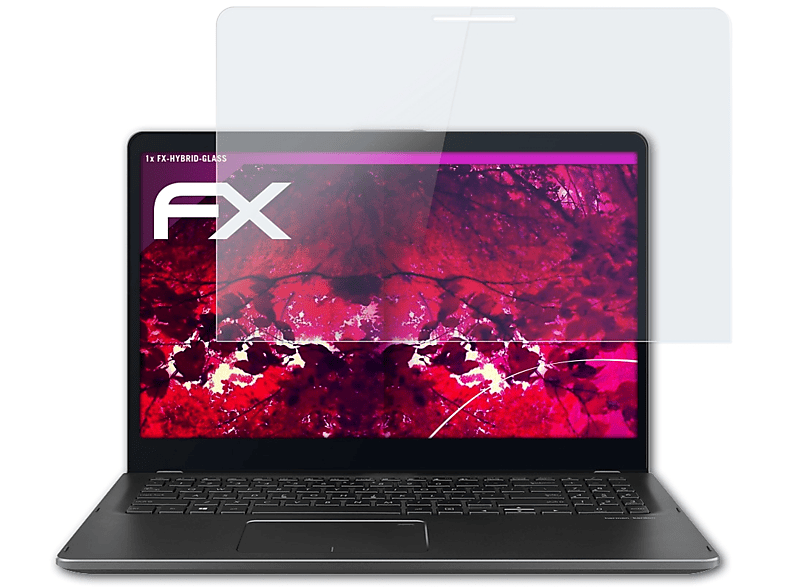 ATFOLIX FX-Hybrid-Glass (UX561UN)) Schutzglas(für 15 Flip Asus ZenBook