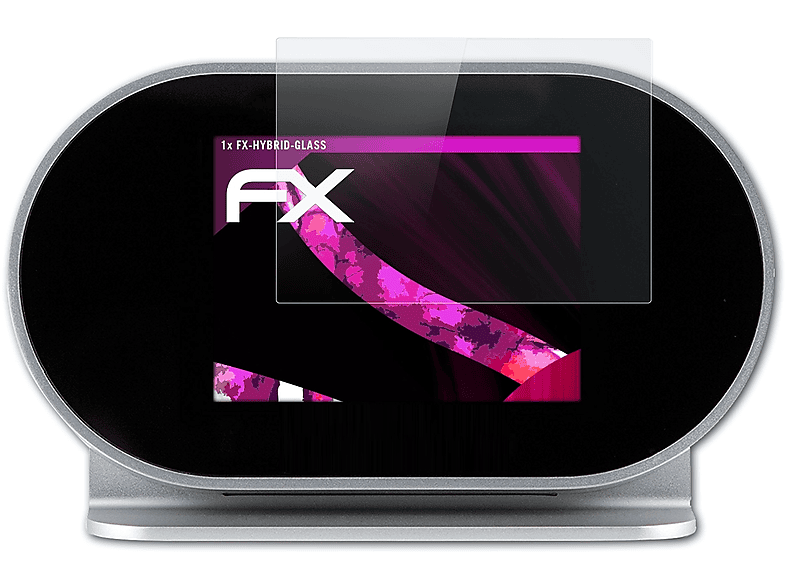 ATFOLIX FX-Hybrid-Glass Schutzglas(für Technisat DigitRadio 120 IR)