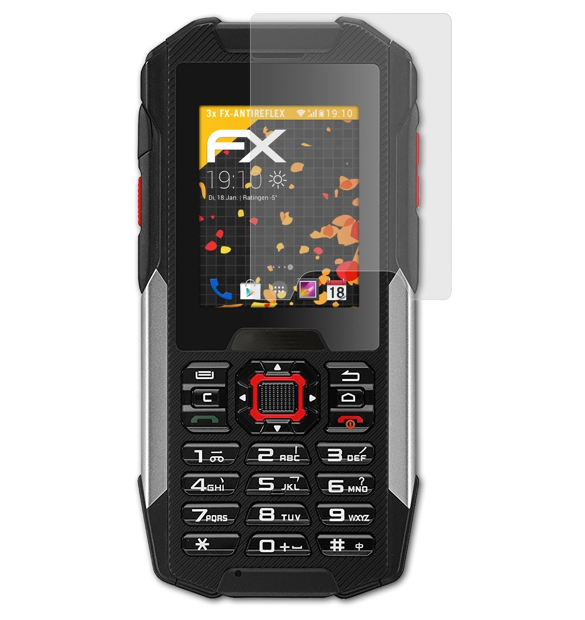 3x FX-Antireflex F200) Facom ATFOLIX Displayschutz(für