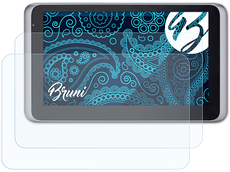 BRUNI 2x Basics-Clear Schutzfolie(für Mio MiVue Drive 55 LM)