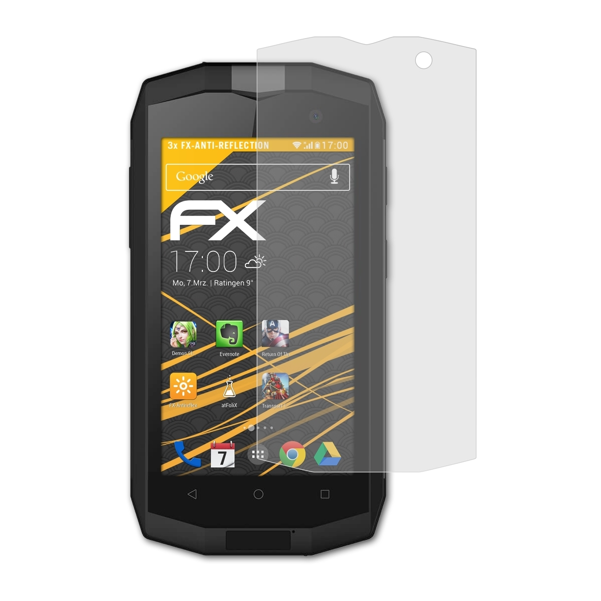 FX-Antireflex Displayschutz(für Crosscall Trekker ATFOLIX 3x M1)